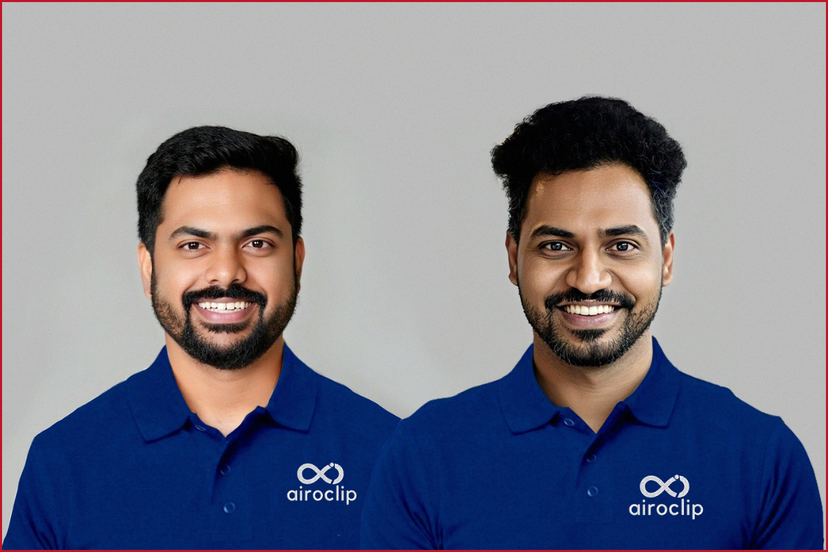 Pruthvi (L), Co-Founder of Airoclip & Rohith (R), Co-Founder and CEO of Airoclip