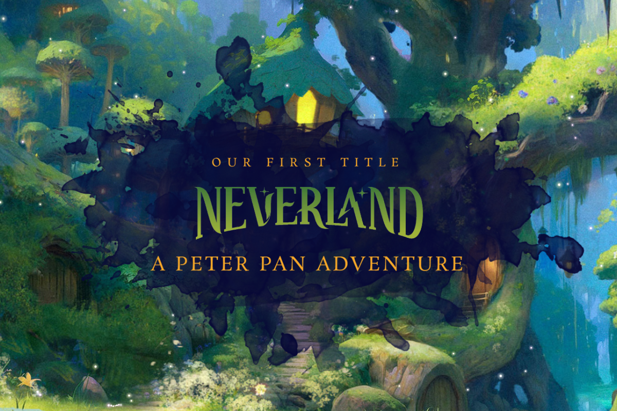 Neverland: A Peter Pan Adventure concept art and logo, developed by Second Star Games