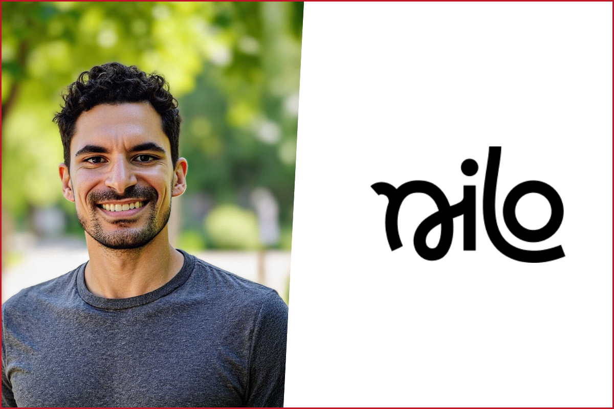 photo of nuno leiria on the left, nilo logo on the right