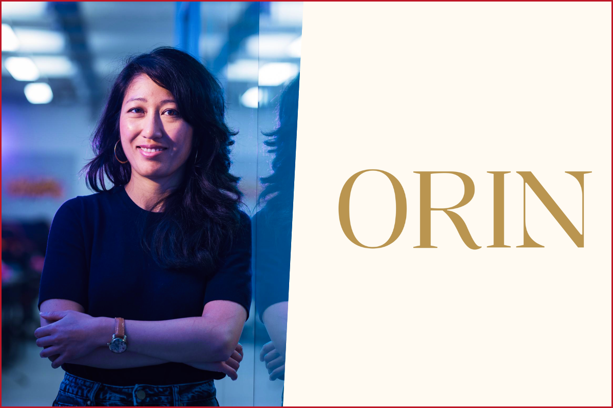 Sophie Vo photo on the left, ORIN company logo on the right
