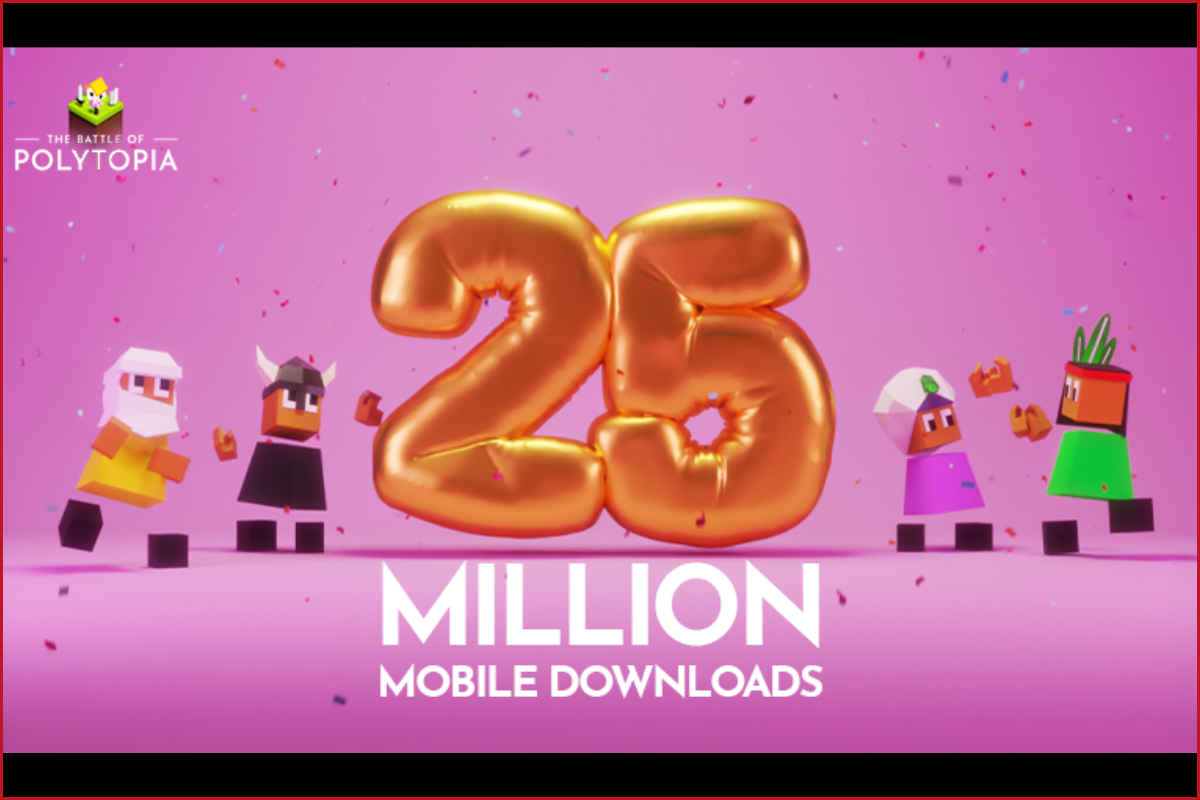 Battle of Polytopia characters from Midjiwan's game and 25 million downloads text