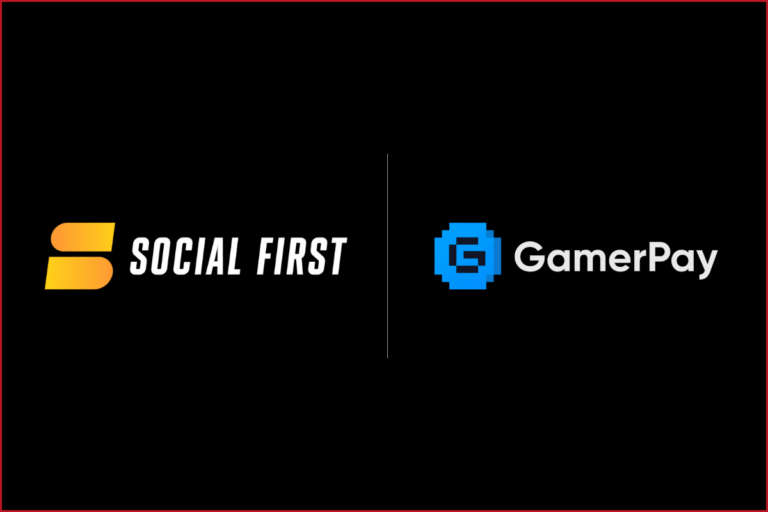 social first studio logo on the left, gamerpay.gg logo on the left