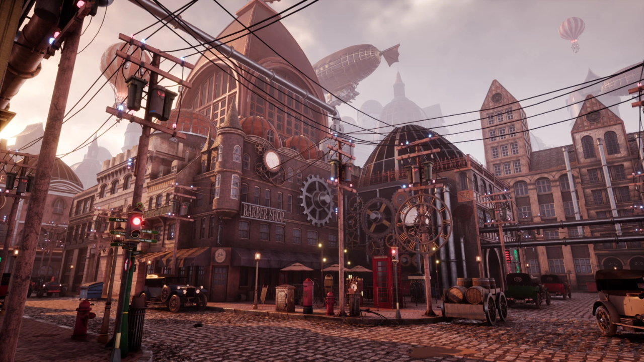 The Steampunk – Victorian Environment Megapack, made by Leartes