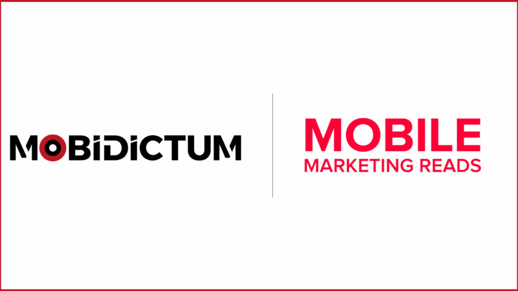 mobidictum logo on the left, mobile marketing reads logo on the right