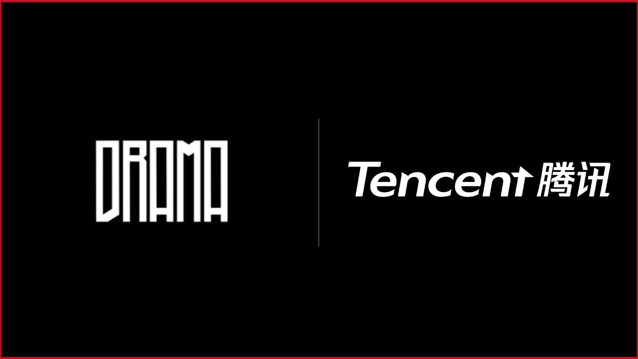 drama studios logo on the left, tencent logo on the right