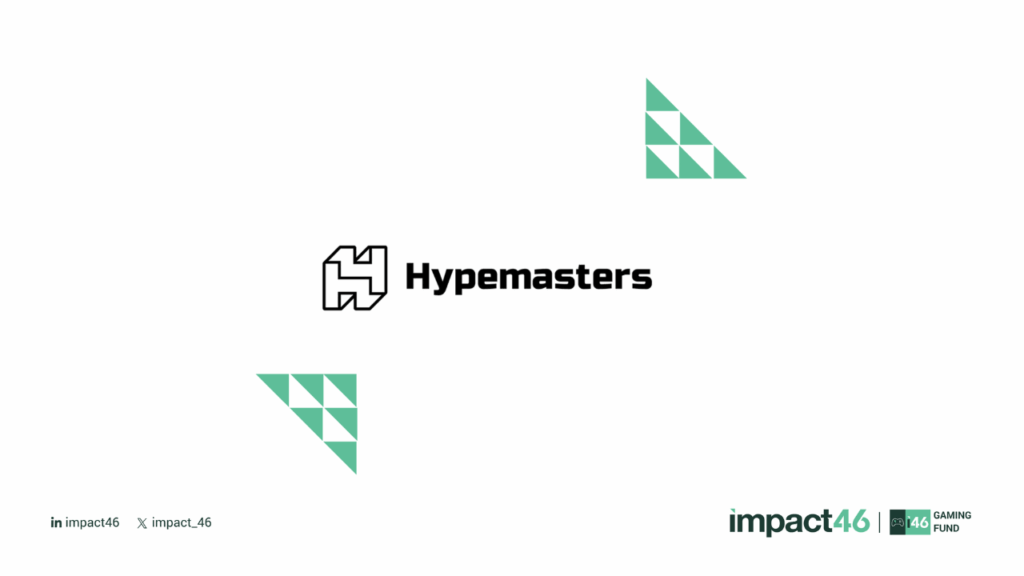 hypemasters logo in the middle, impact46 logos in bottom left and bottom right