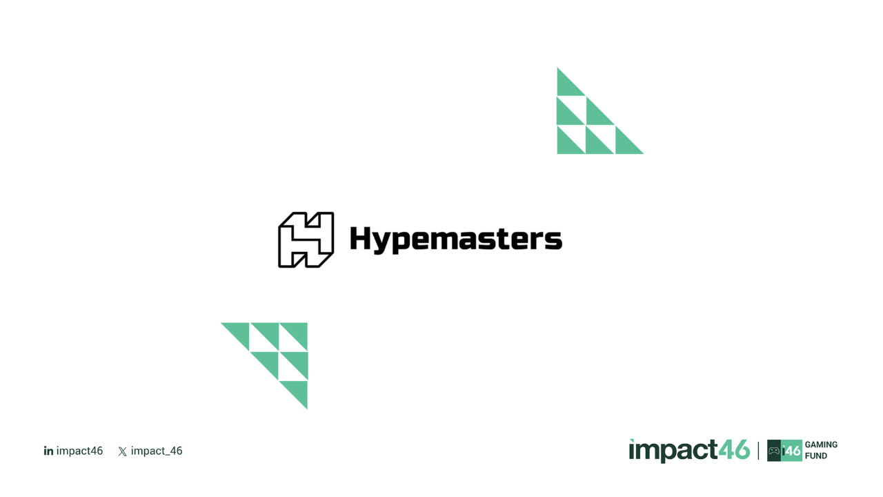 hypemasters logo in the middle, impact46 logos in bottom left and bottom right