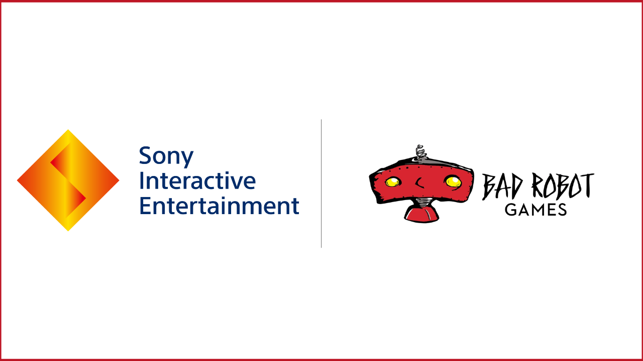 SIE logo on the left, Bad Robot Games logo on the right