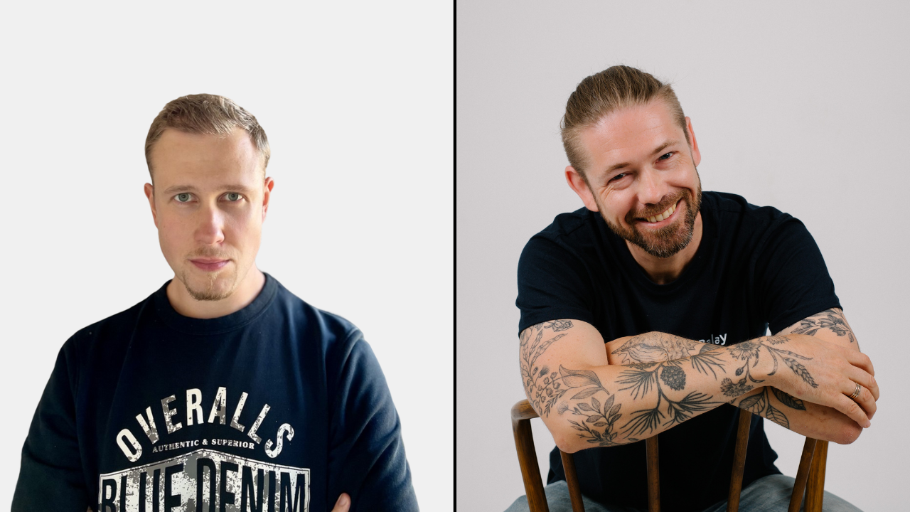 Anton Slashev photo on the left, Michael Khripin photo on the right for Balancy's webinar