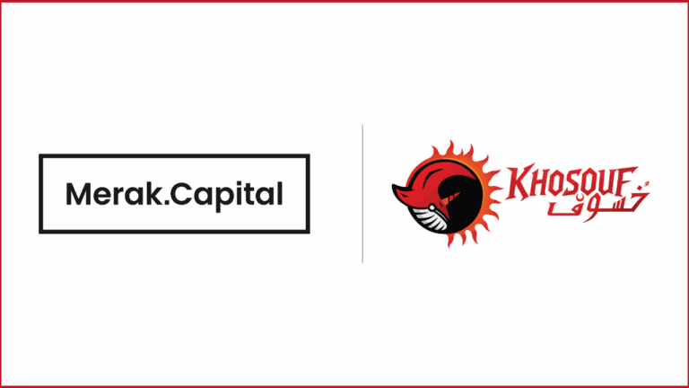 Khosouf Studio logo on the right, merak capital logo on the left