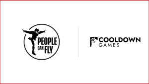 People Can Fly logo on the left, Cooldown Games logo on the right
