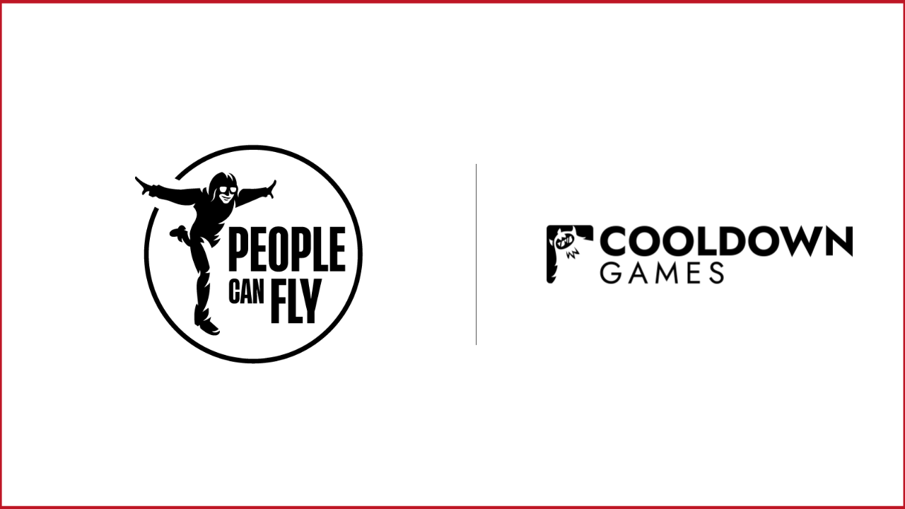 People Can Fly logo on the left, Cooldown Games logo on the right