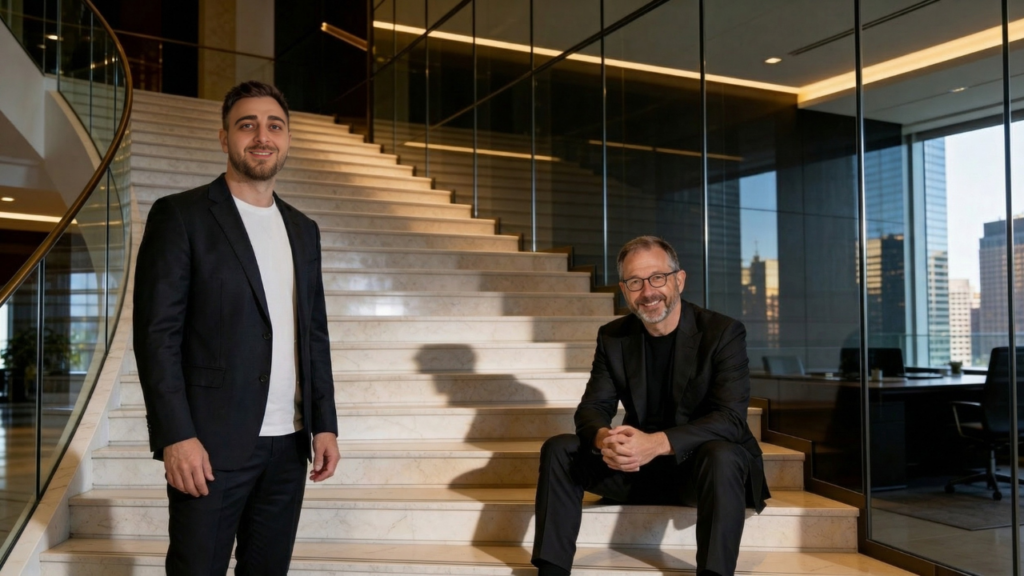 photo of burak yılmaz and mike fischer together (general partners of Firstpoint VC)