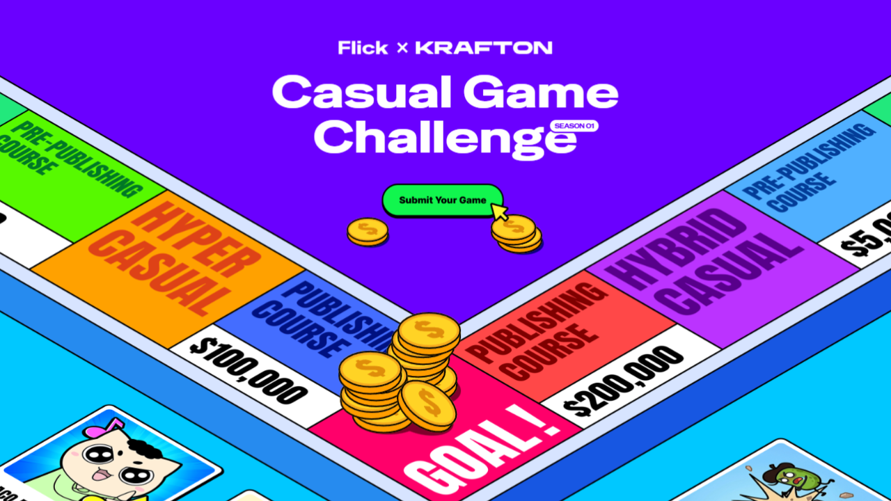 Casual Game Challenge cover art from Krafton and Neptune featuring Flick