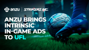 Anzu and Strikerz Inc. logos on a background of UFL game picture
