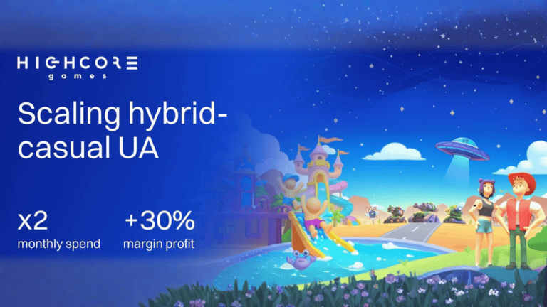 Highcore Games hybrid-casual UA scaling case study