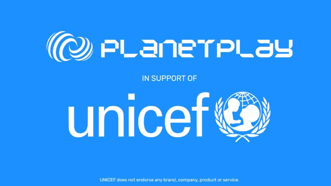 PlanetPlay and UNICEF logos