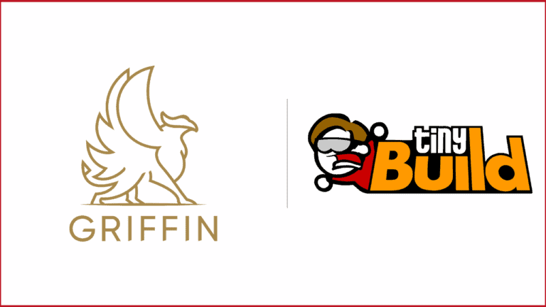 Griffin Gaming Partners logo on the left, tinyBuild logo on the right