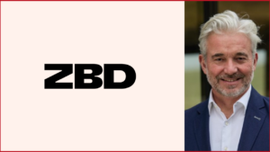ZBD logo on the left, Gordon Thornton photo on the right