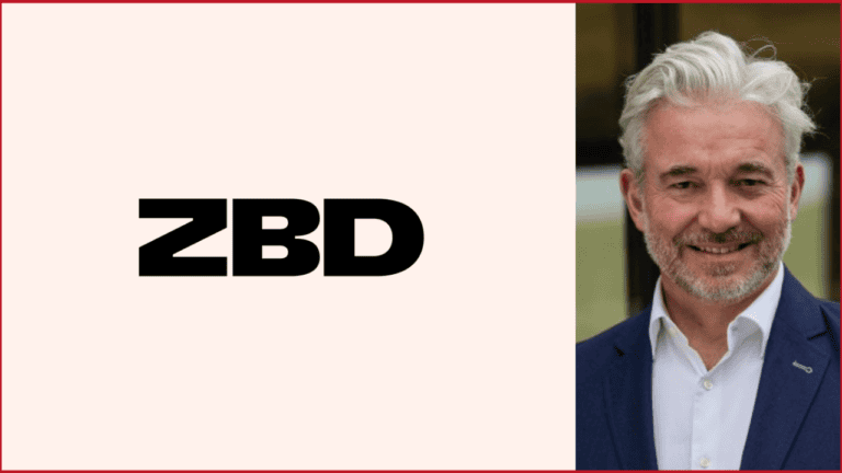 ZBD logo on the left, Gordon Thornton photo on the right