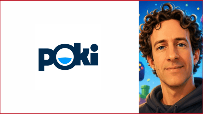 poki logo on the left, DARRELL STEPHENSON photo on the right