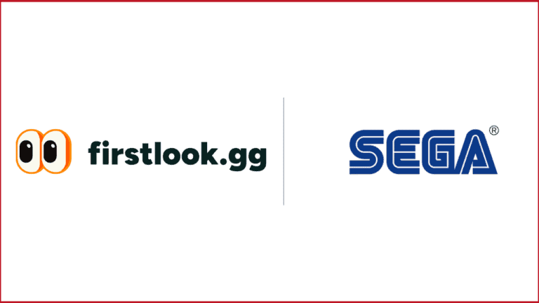 FirstLook logo on the left, SEGA logo on the right