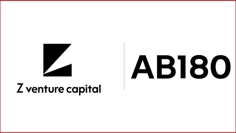 Z-Venture capital logo on the left, AB180 logo on the right