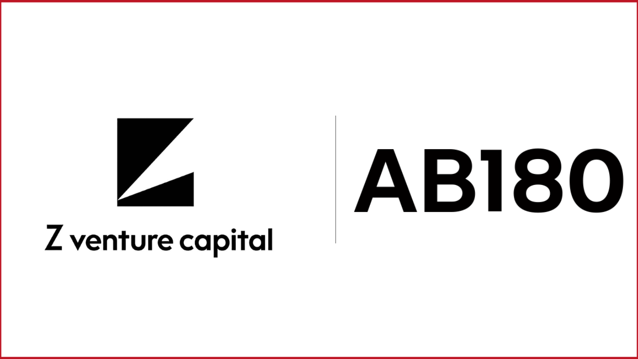 Z-Venture capital logo on the left, AB180 logo on the right